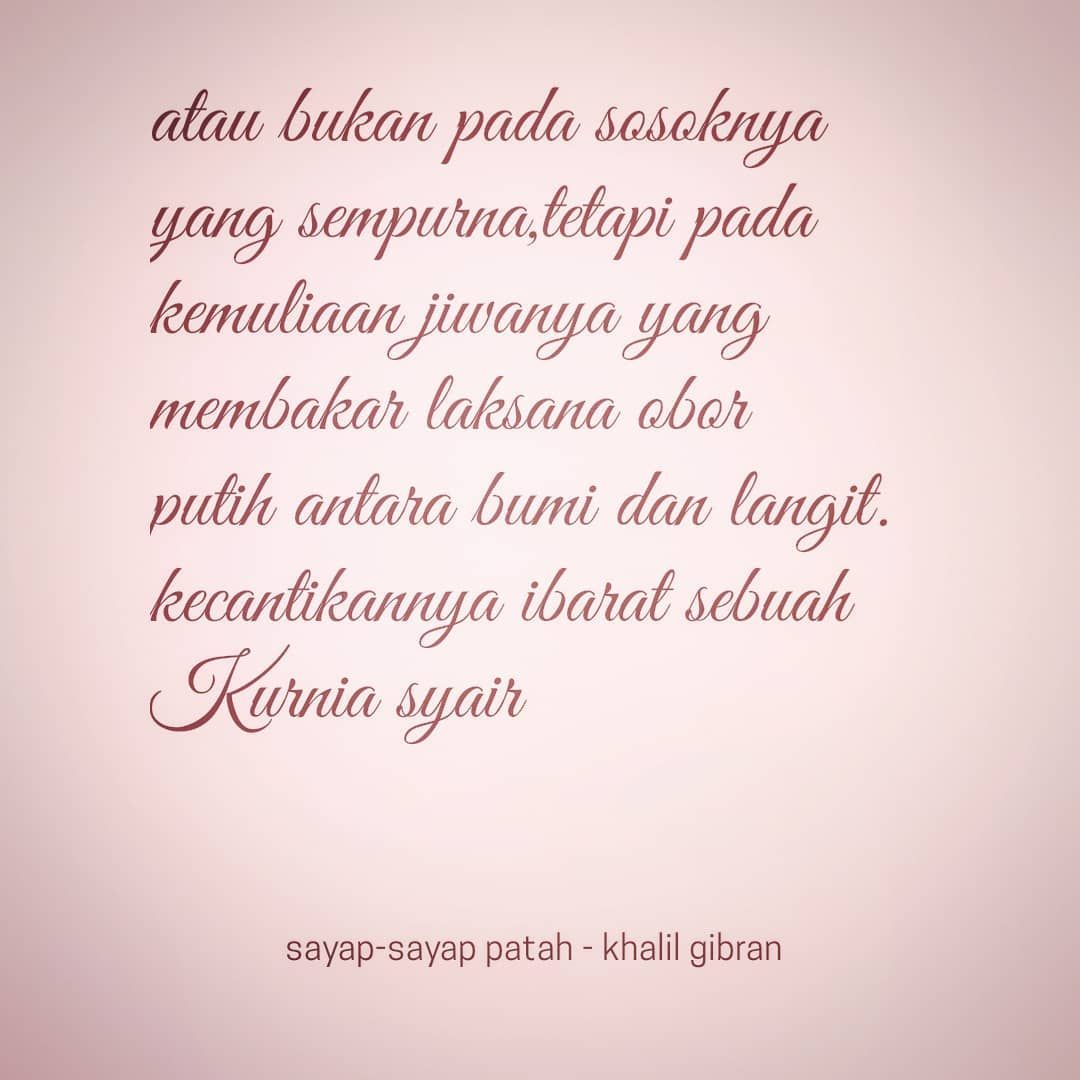 Detail Puisi Kahlil Gibran Sayap Sayap Patah Nomer 5