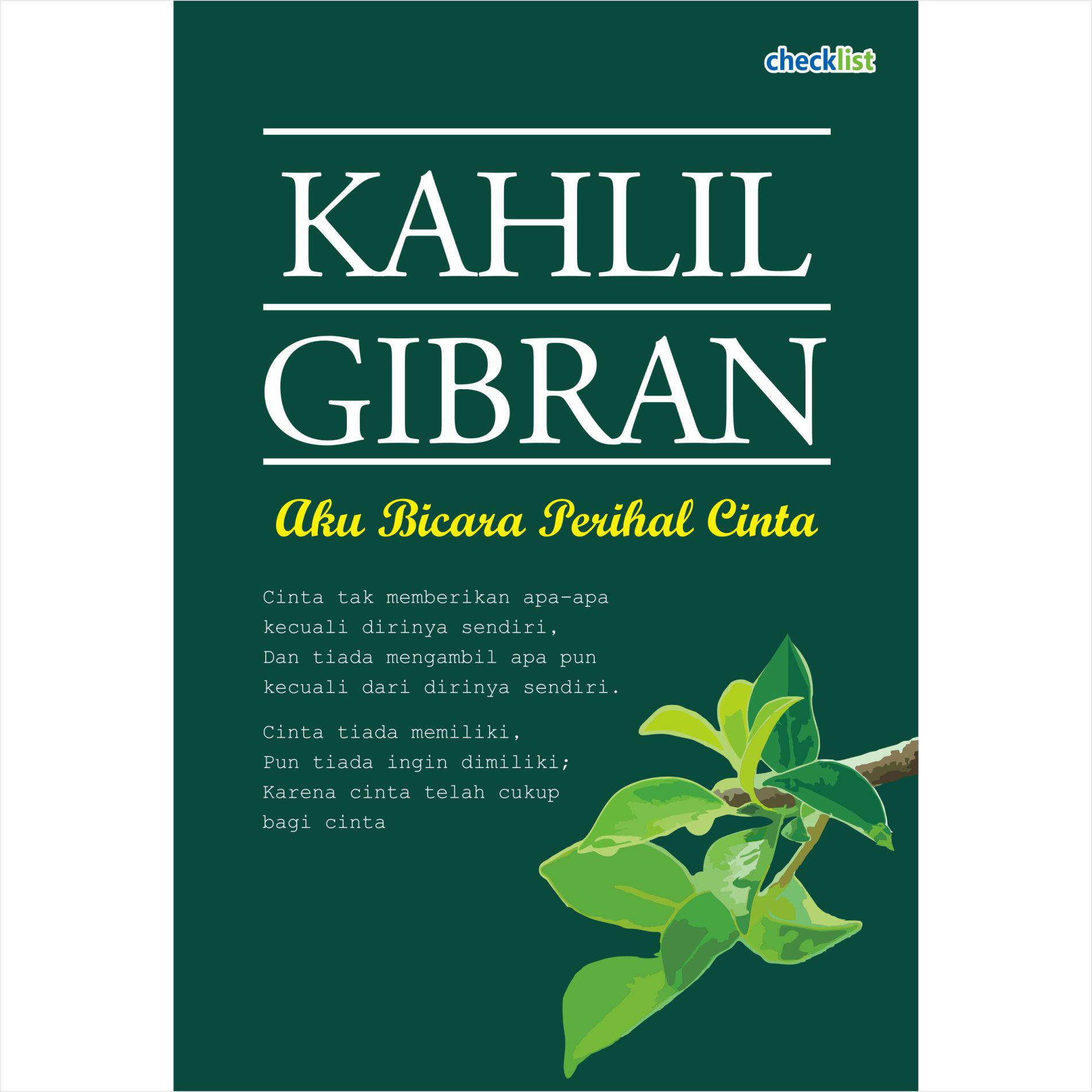 Detail Puisi Kahlil Gibran Tentang Rindu Nomer 30