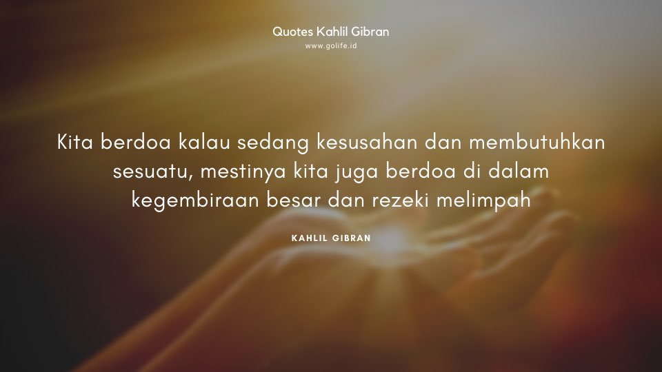 Detail Puisi Kahlil Gibran Tentang Rindu Nomer 39