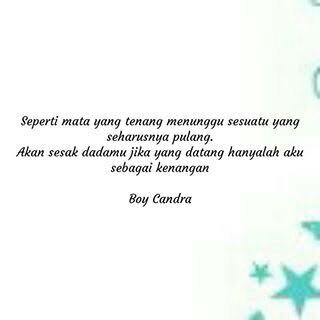 Detail Puisi Karya Boy Candra Nomer 39