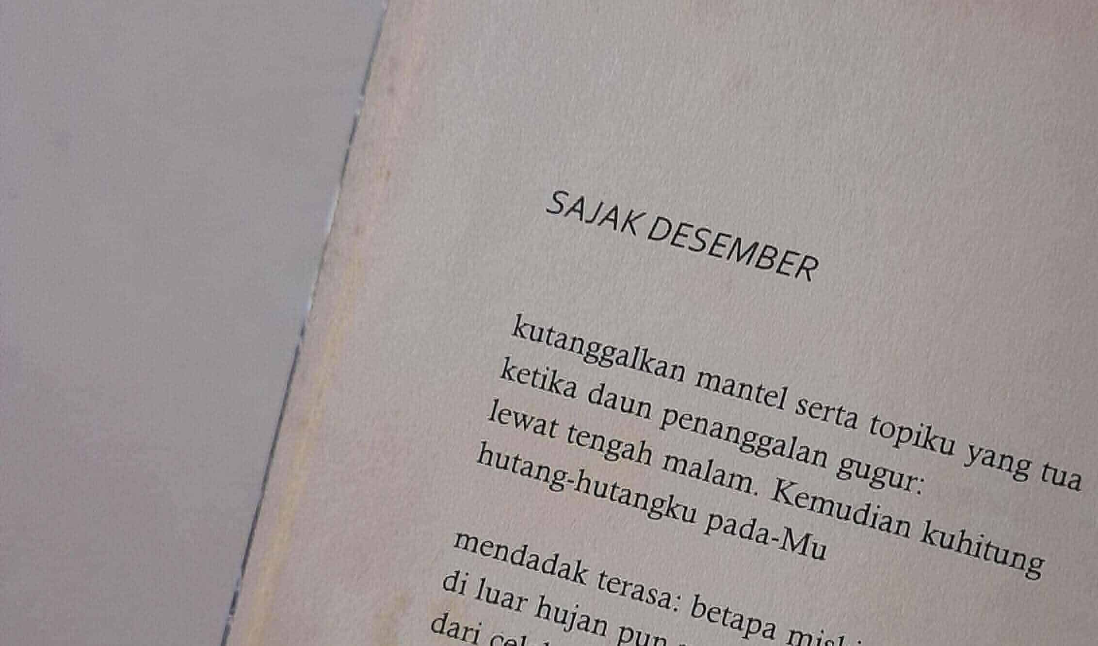 Detail Puisi Karya Djoko Damono Nomer 49