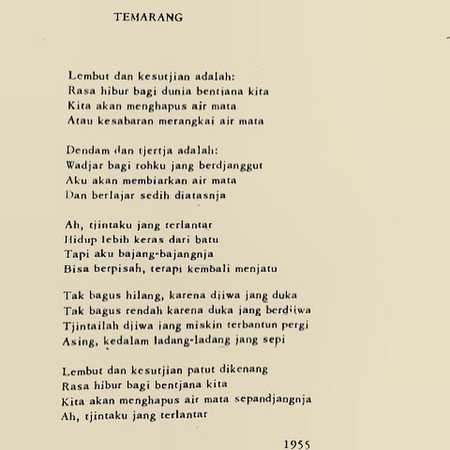 Detail Puisi Karya Toto Sudarto Bachtiar Nomer 3