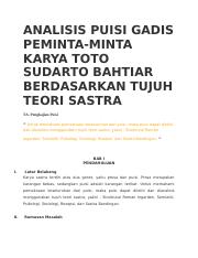Detail Puisi Karya Toto Sudarto Bachtiar Nomer 44