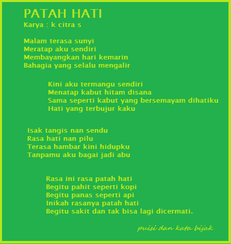 Detail Puisi Kata Hati Nomer 3