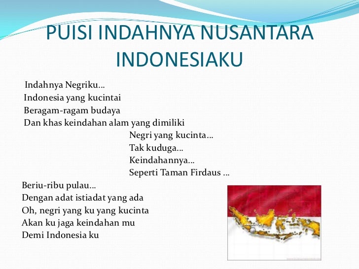 Detail Puisi Keindahan Indonesia Nomer 17
