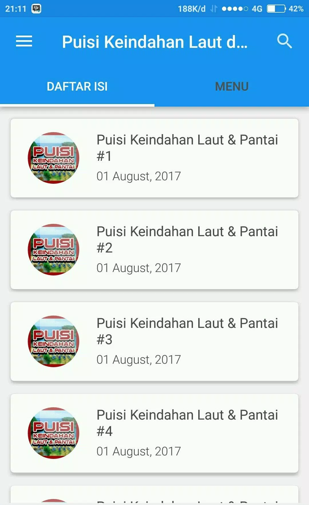 Detail Puisi Keindahan Pantai Nomer 13