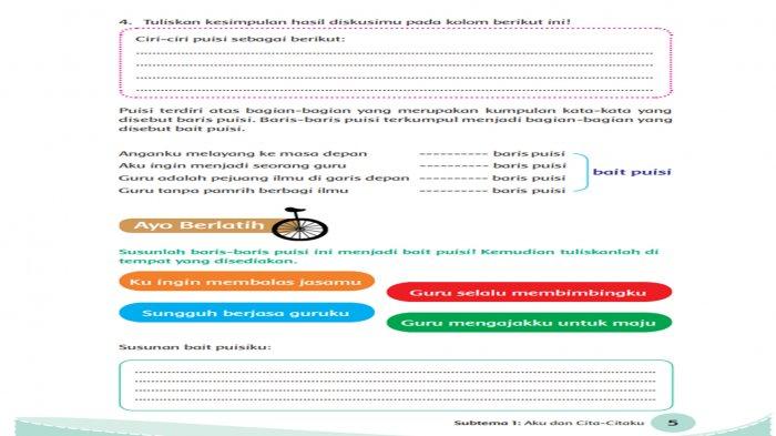 Detail Puisi Kelas 4 Sd Cita Citaku Nomer 15