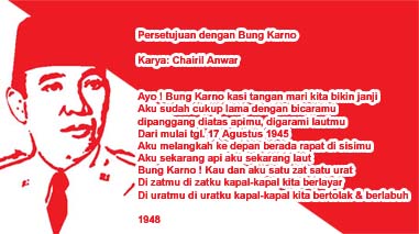 Detail Puisi Kemerdekaan Chairil Anwar Nomer 4