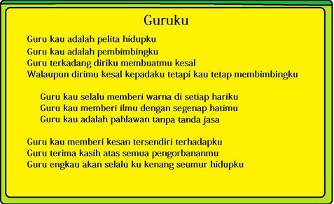 Detail Puisi Kepahlawanan Guru Nomer 6