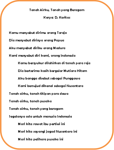 Detail Puisi Keragaman Budaya Indonesia Nomer 22