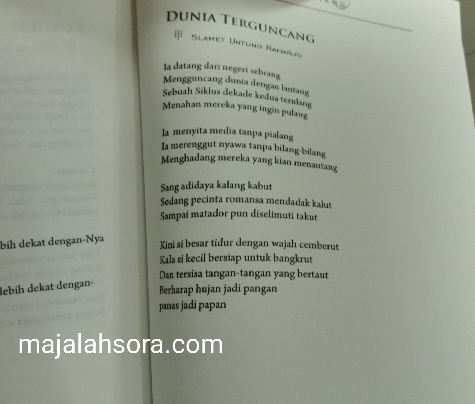 Puisi Kota Bandung - KibrisPDR