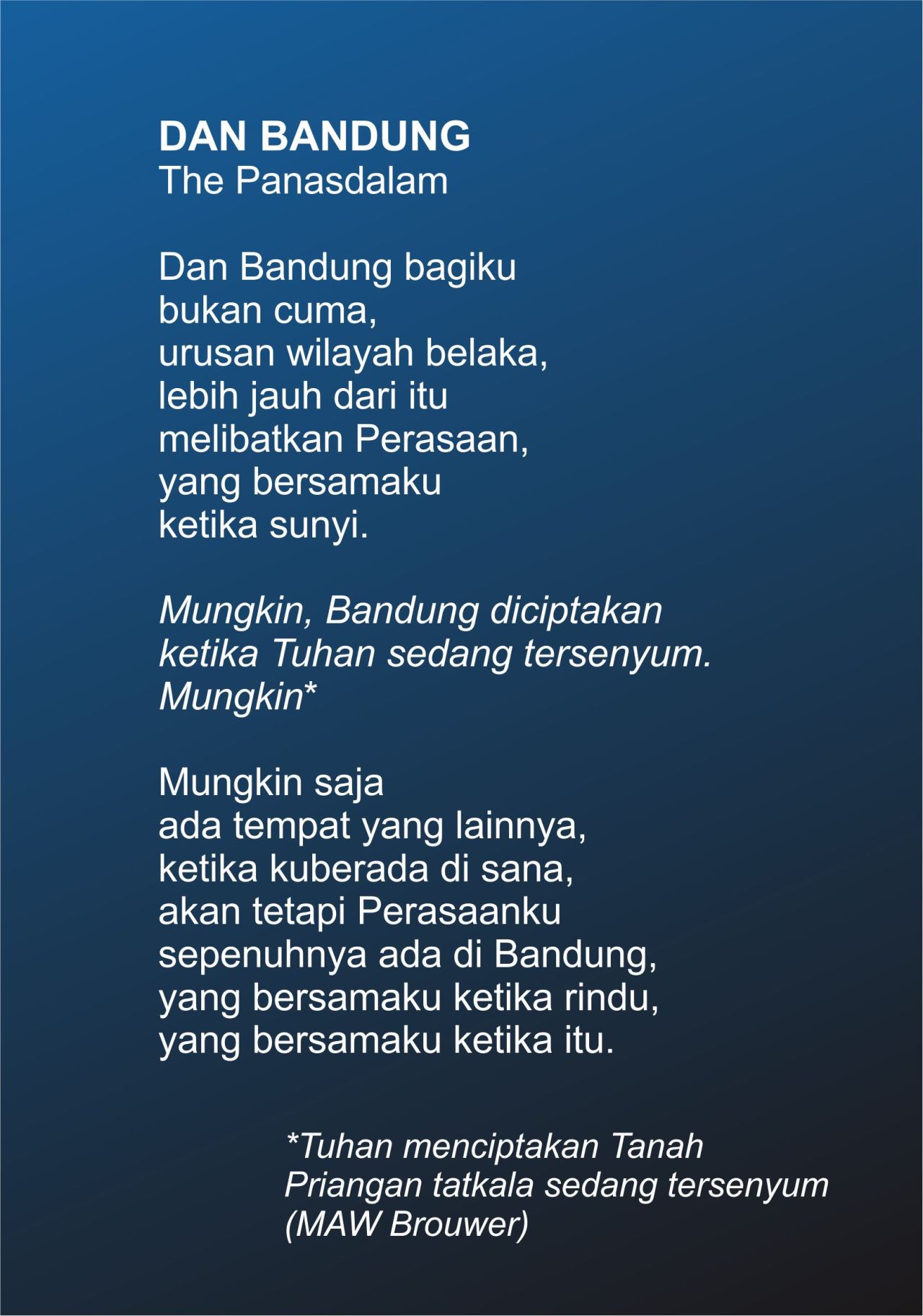 Detail Puisi Kota Bandung Nomer 10