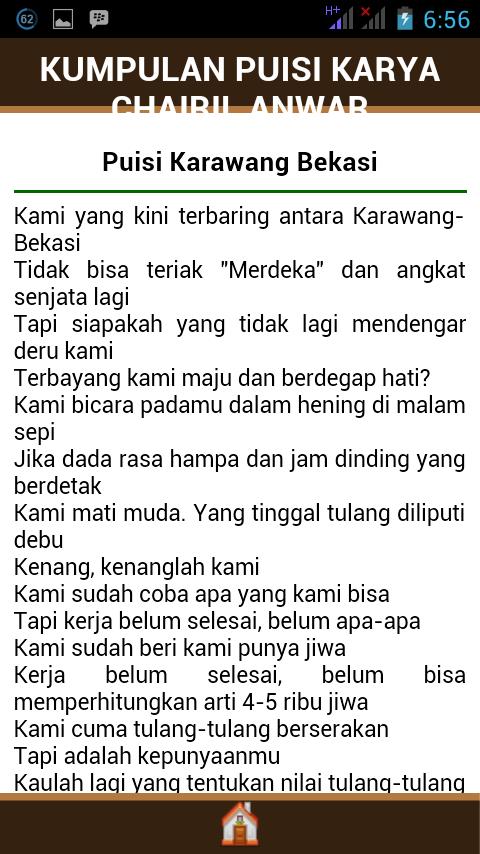 Detail Puisi Krawang Bekasi Chairil Anwar Nomer 33