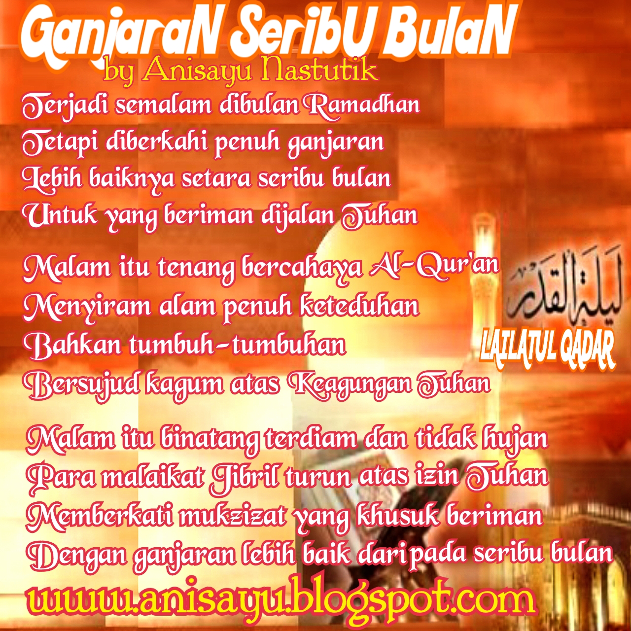 Detail Puisi Lailatul Qadar Nomer 7