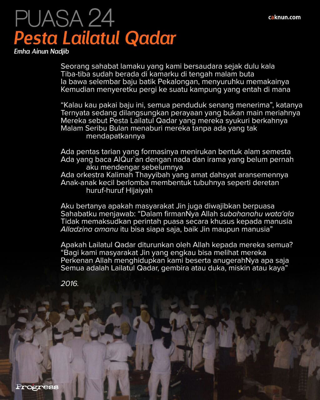 Detail Puisi Lailatul Qadar Nomer 10