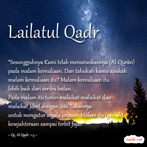 Detail Puisi Lailatul Qadar Nomer 4