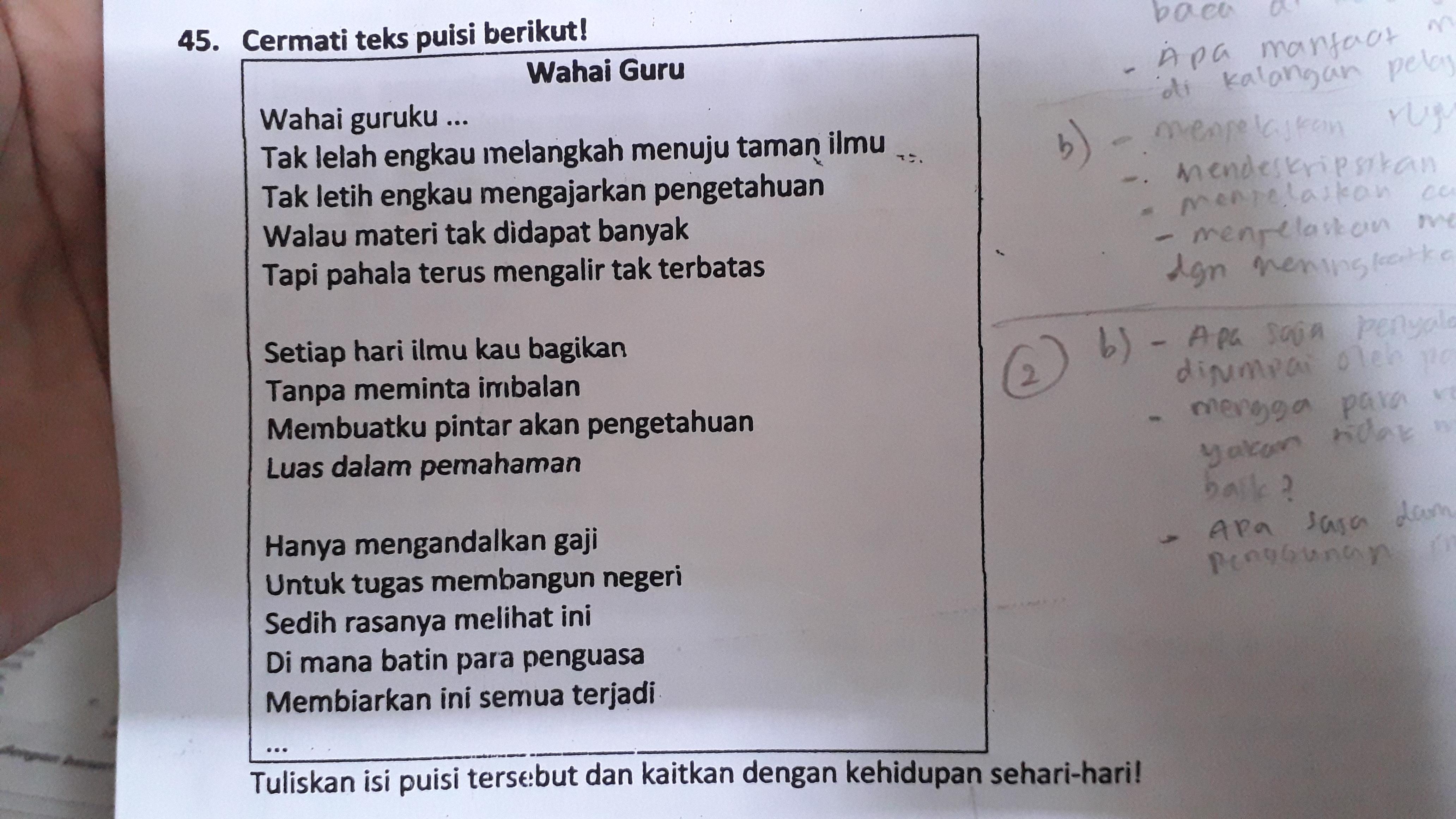 Detail Puisi Lelah Dengan Keadaan Nomer 49