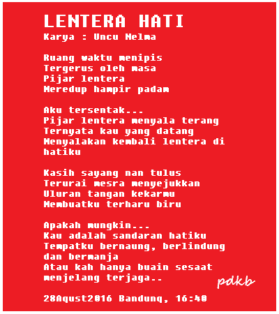 Detail Puisi Lentera Cinta Nomer 2