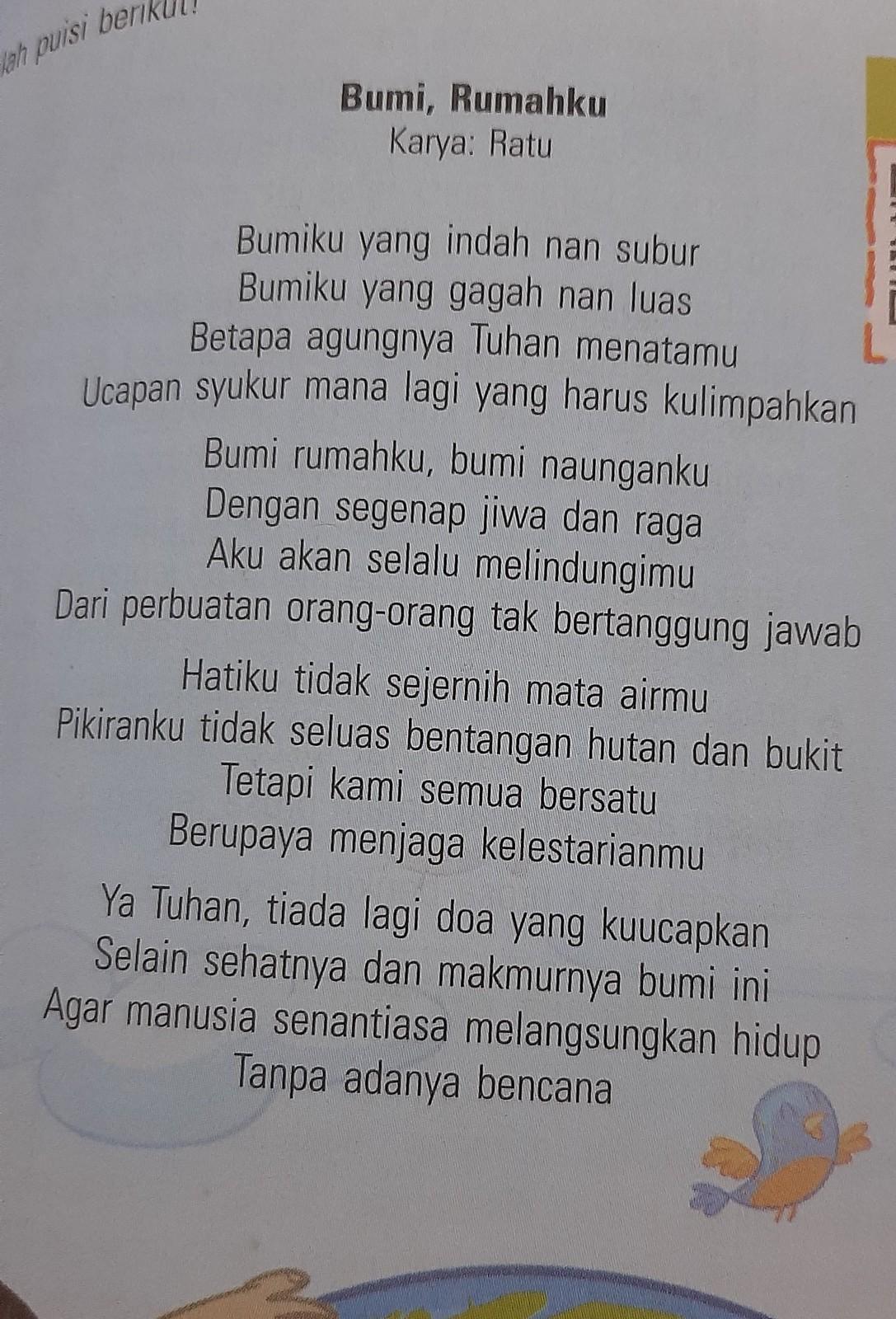 Detail Puisi Lingkungan Rumahku Nomer 51