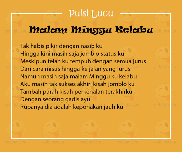 Detail Puisi Malam Minggu Nomer 2