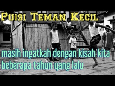 Detail Puisi Masa Kecil Nomer 40