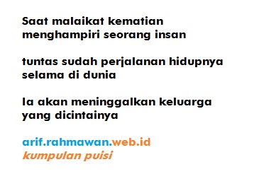 Detail Puisi Mati Rasa Nomer 26
