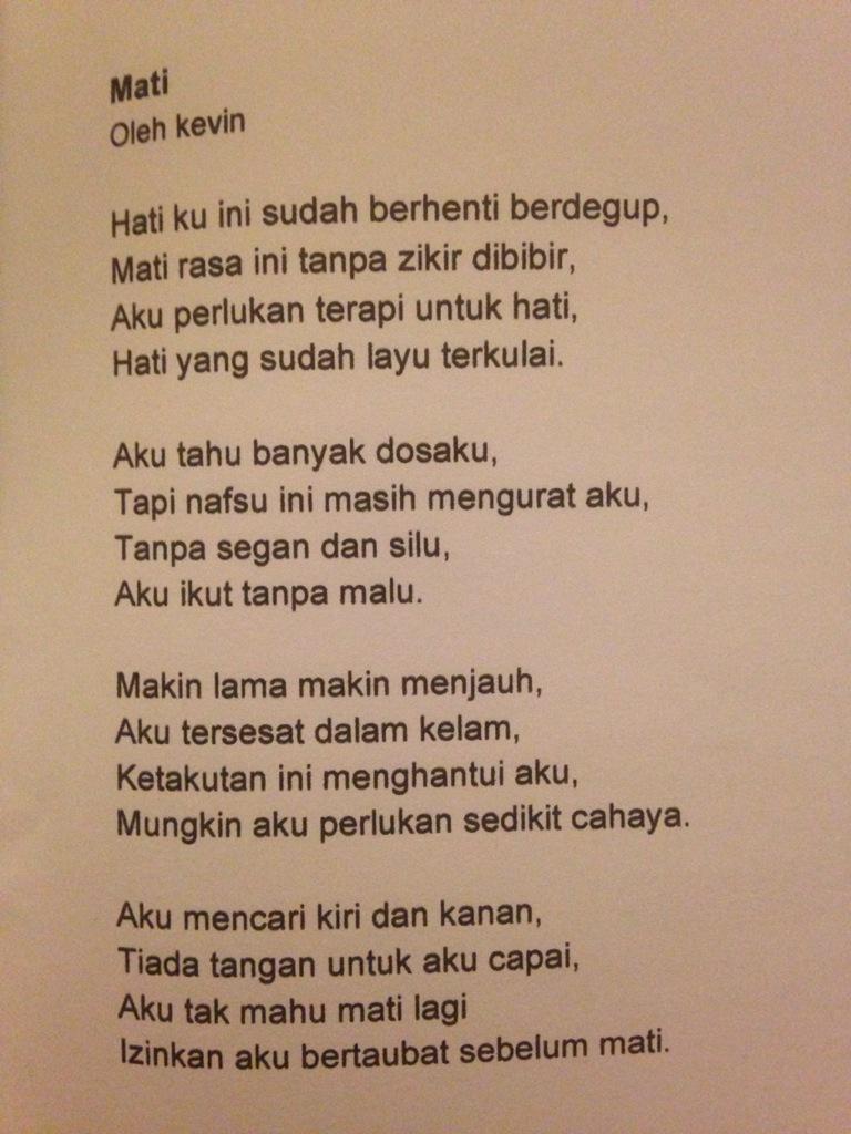 Detail Puisi Mati Rasa Nomer 5