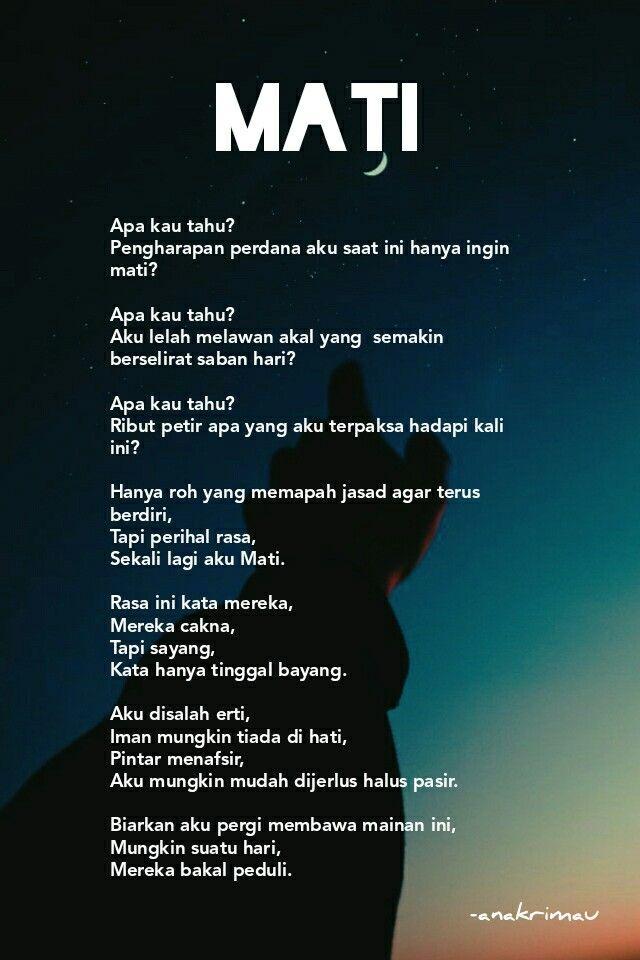 Detail Puisi Mati Rasa Nomer 6