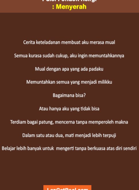 Detail Puisi Mati Rasa Nomer 46