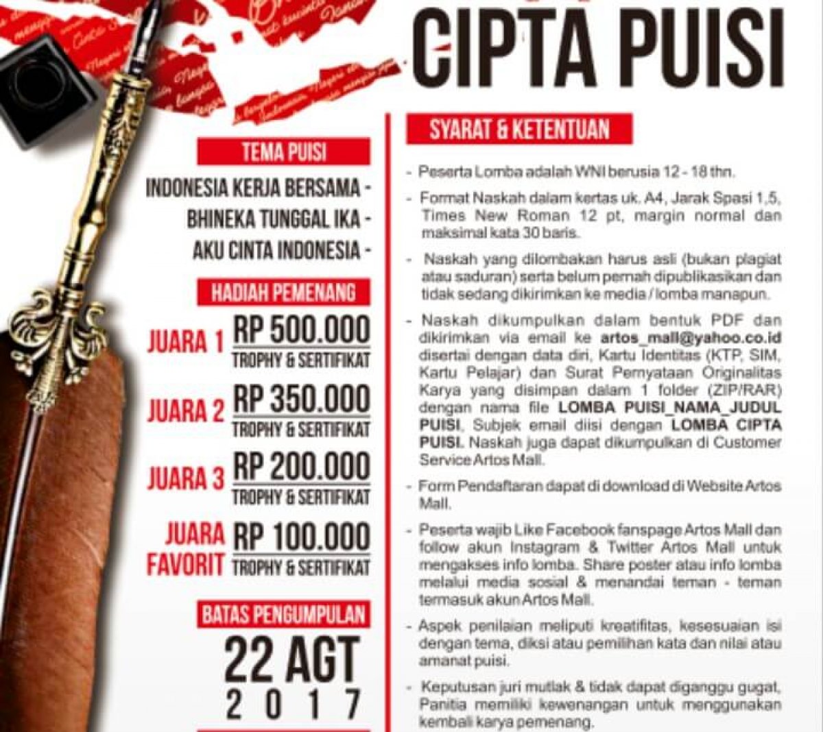 Detail Puisi Memperingati 17 Agustus Nomer 45