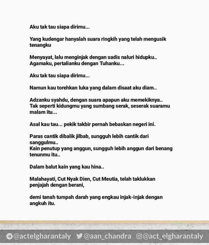 Detail Puisi Menghina Islam Nomer 7