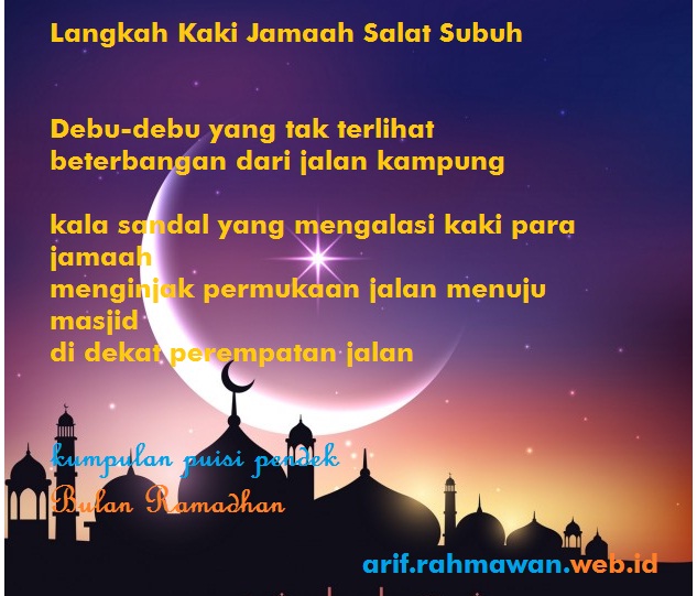 Detail Puisi Menyambut Ramadhan Nomer 6