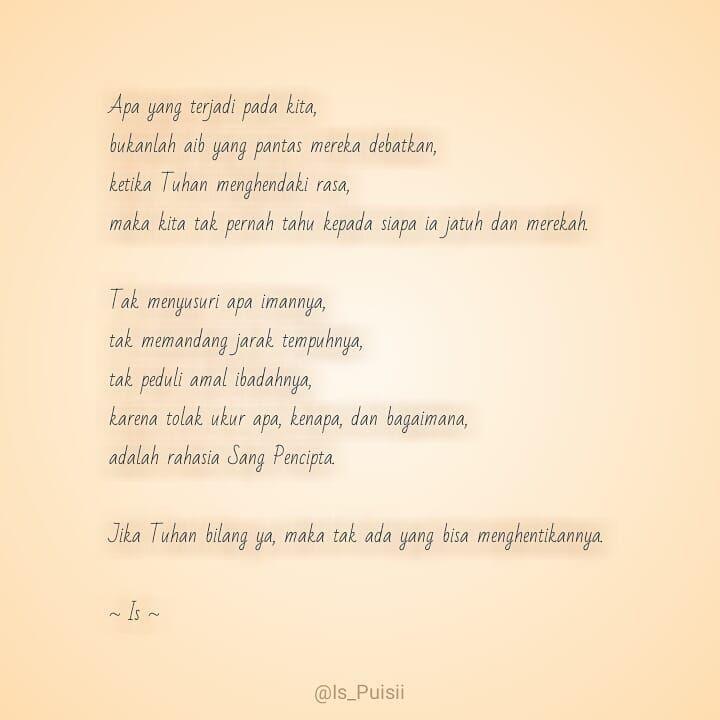 Puisi Menyentuh Hati Tentang Cinta Beda Agama - KibrisPDR