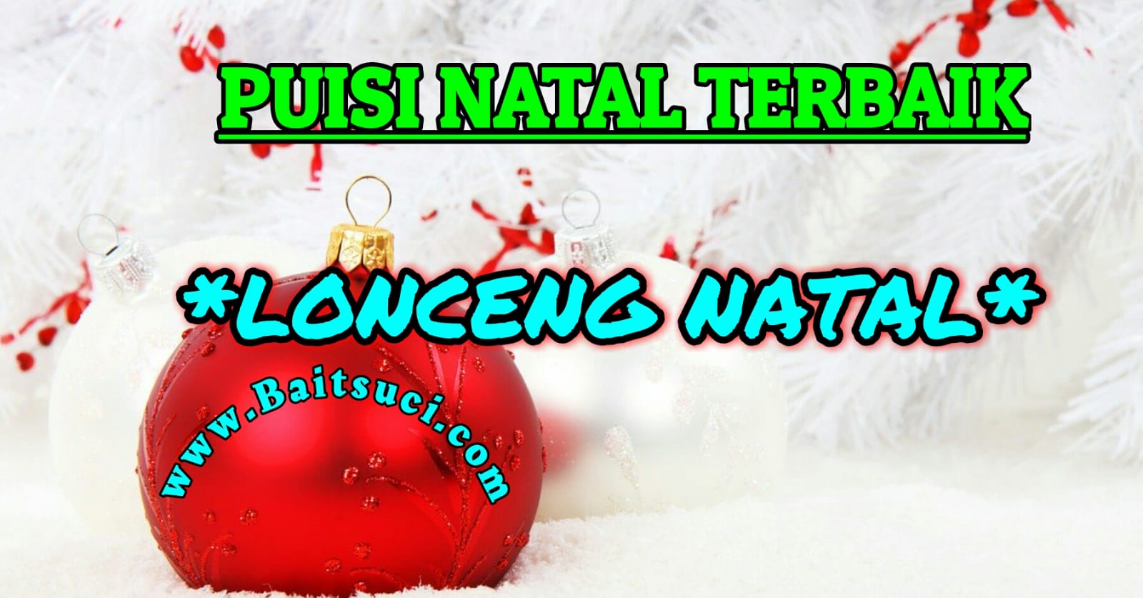 Detail Puisi Natal Singkat Nomer 17