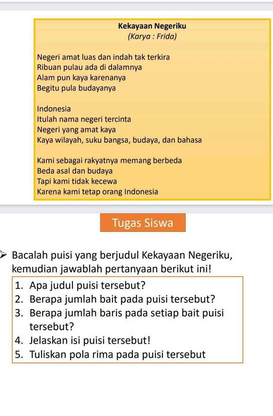Detail Puisi Negeriku Indonesia Nomer 13