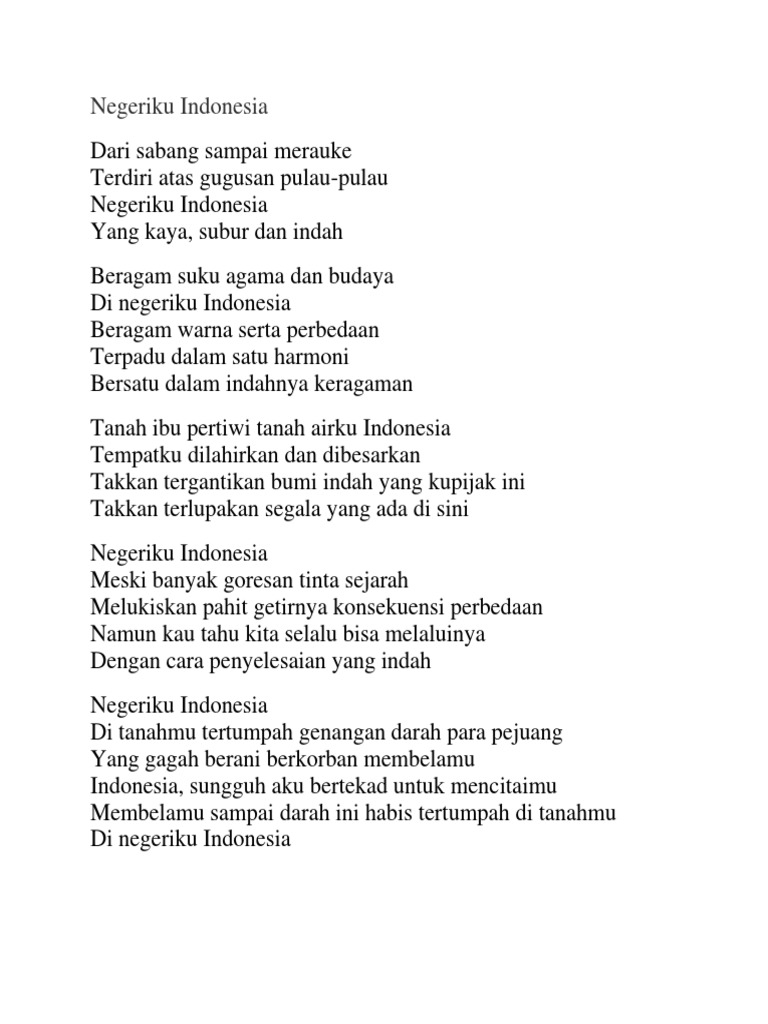 Detail Puisi Negeriku Indonesia Nomer 20