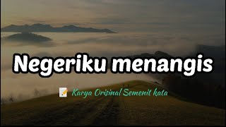 Detail Puisi Negeriku Saat Ini Nomer 40