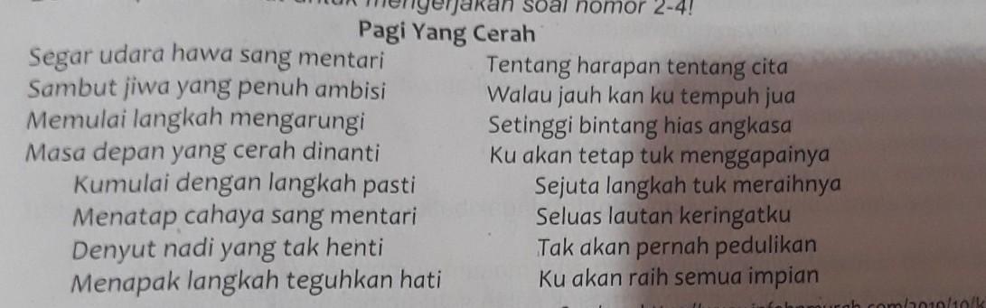 Detail Puisi Pagi Yang Cerah Nomer 3