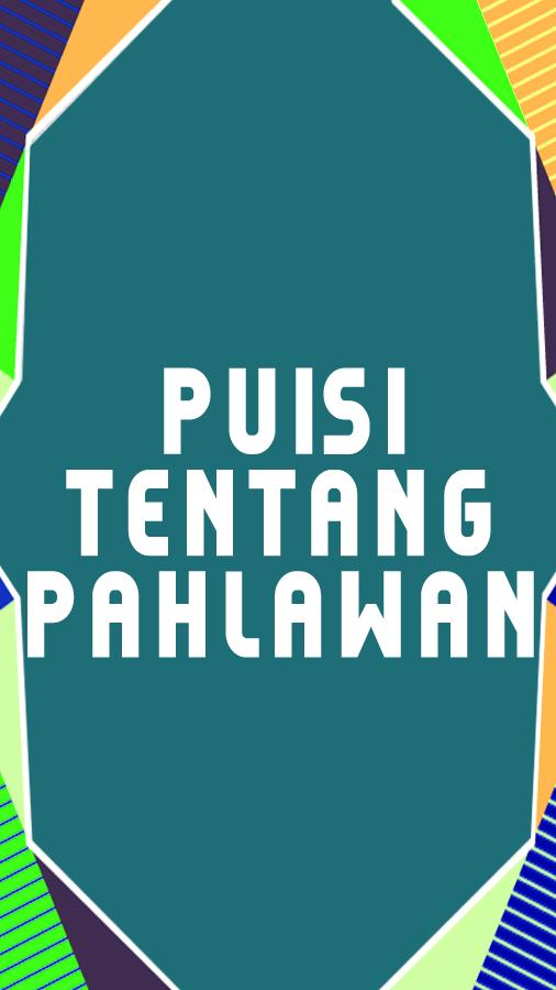 Detail Puisi Pahlawan 3 Bait Nomer 41