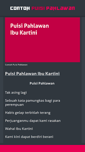 Detail Puisi Pahlawan Indonesia Nomer 13