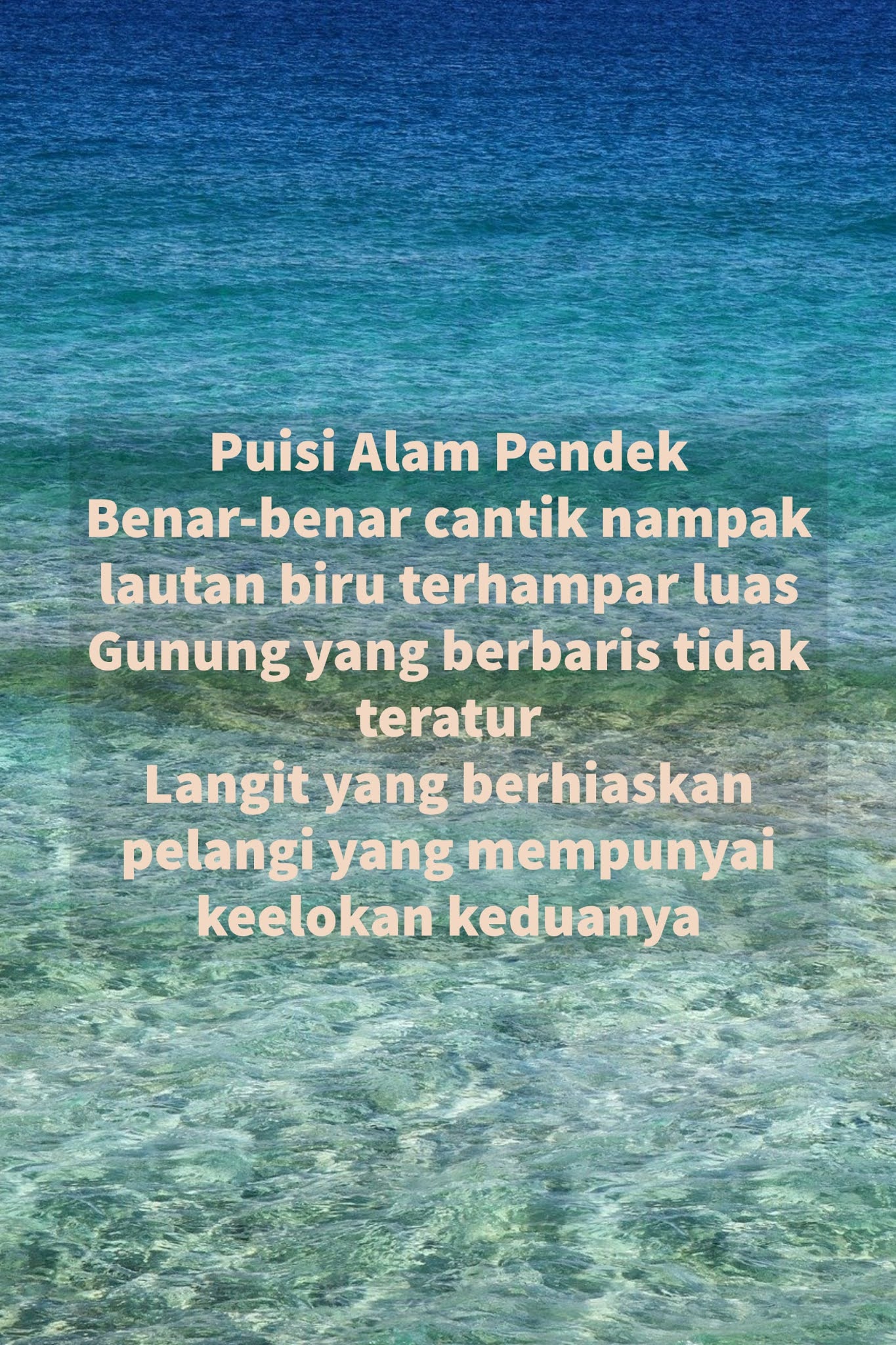 Detail Puisi Pantai Singkat Nomer 10