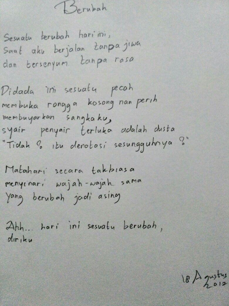Puisi Patah Hati - KibrisPDR