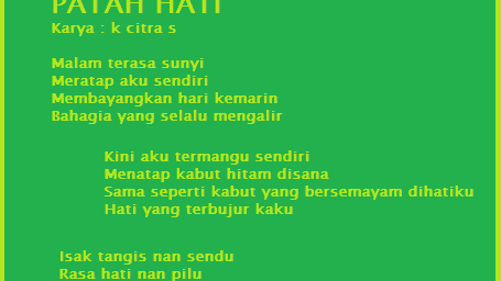 Detail Puisi Patah Hati Nomer 11