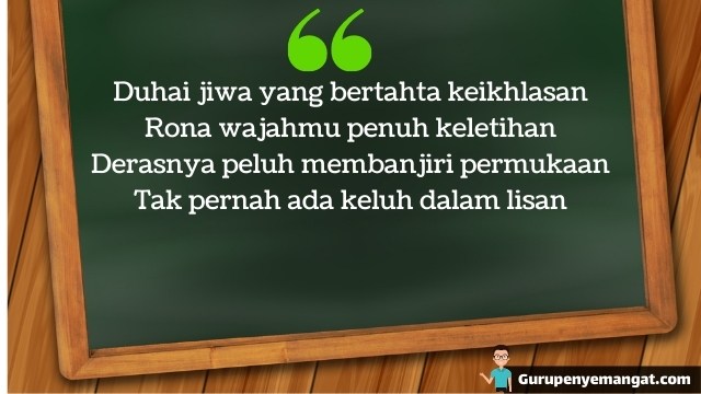 Detail Puisi Pendek Guru Nomer 18