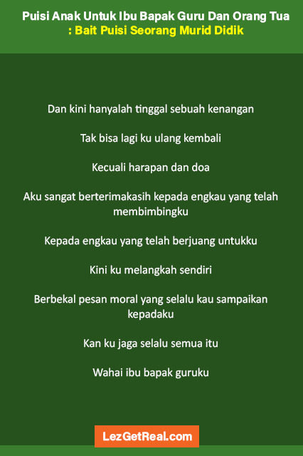 Detail Puisi Pendek Guru Nomer 46