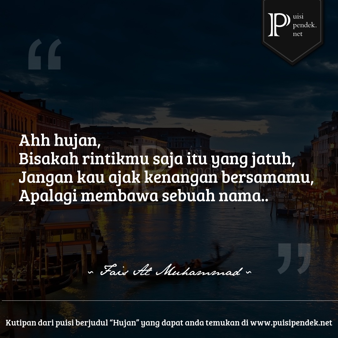 Puisi Pendek Hujan - KibrisPDR