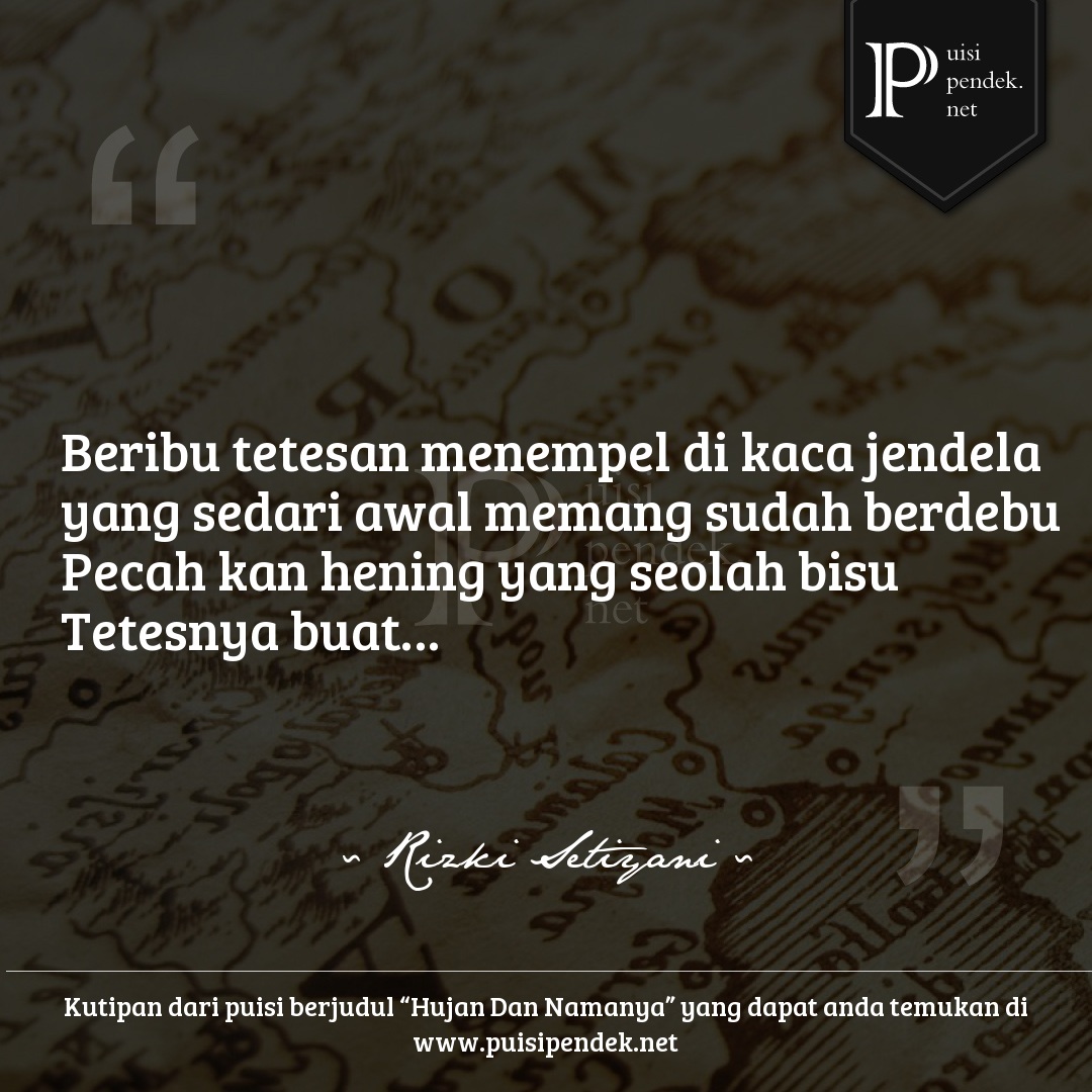 Detail Puisi Pendek Hujan Nomer 2