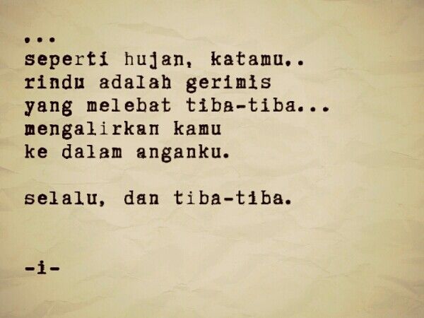 Detail Puisi Pendek Hujan Nomer 11