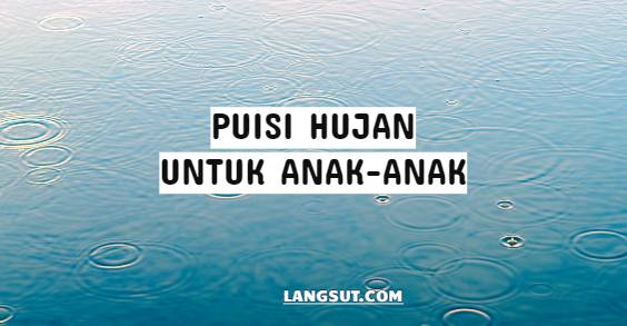 Detail Puisi Pendek Hujan Nomer 14