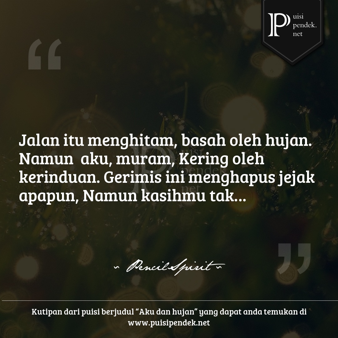 Detail Puisi Pendek Hujan Nomer 3